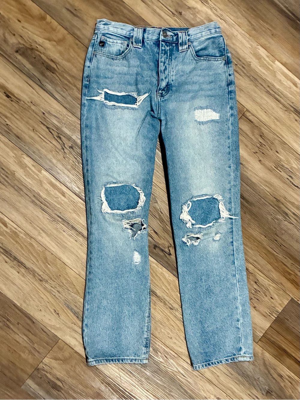 Kancan VINTAGE VIBE HIGH RISE 90S STRAIGHT JEANS - Picture 8 of 16